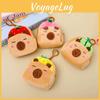 Fruit Plush Capybara Coin Purse Headphone Data Cable Storage Bag Gift Pendant