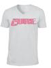 The Cure - Neon Logo-2019 Tour - XL V-Ausschnitt Weißes T-Shirt