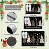 VIKAMA Christmas Carpet 5 Christmas Tree Doormat Welcome Mat Kitchen RugCrystal Velvet Living Room Carpet Rug For Bedroom Home D