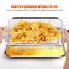 Stainless Steel Baking Tray for Oven Elevated Mesh 2 in 1 Grid Air Fryer Holder  Fries