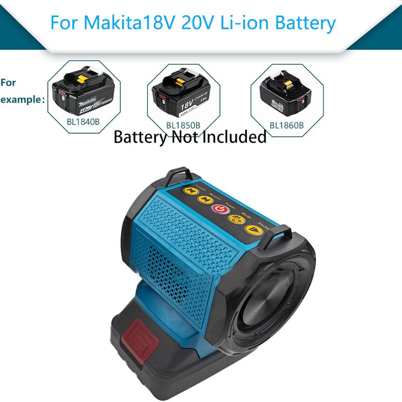 Wireless Bluetooth Speaker, For Makita/Dewalt18V 20V Li-ion Battery IPX 7 Waterproof Portable Speaker Home/Party/Outdoor/Beach