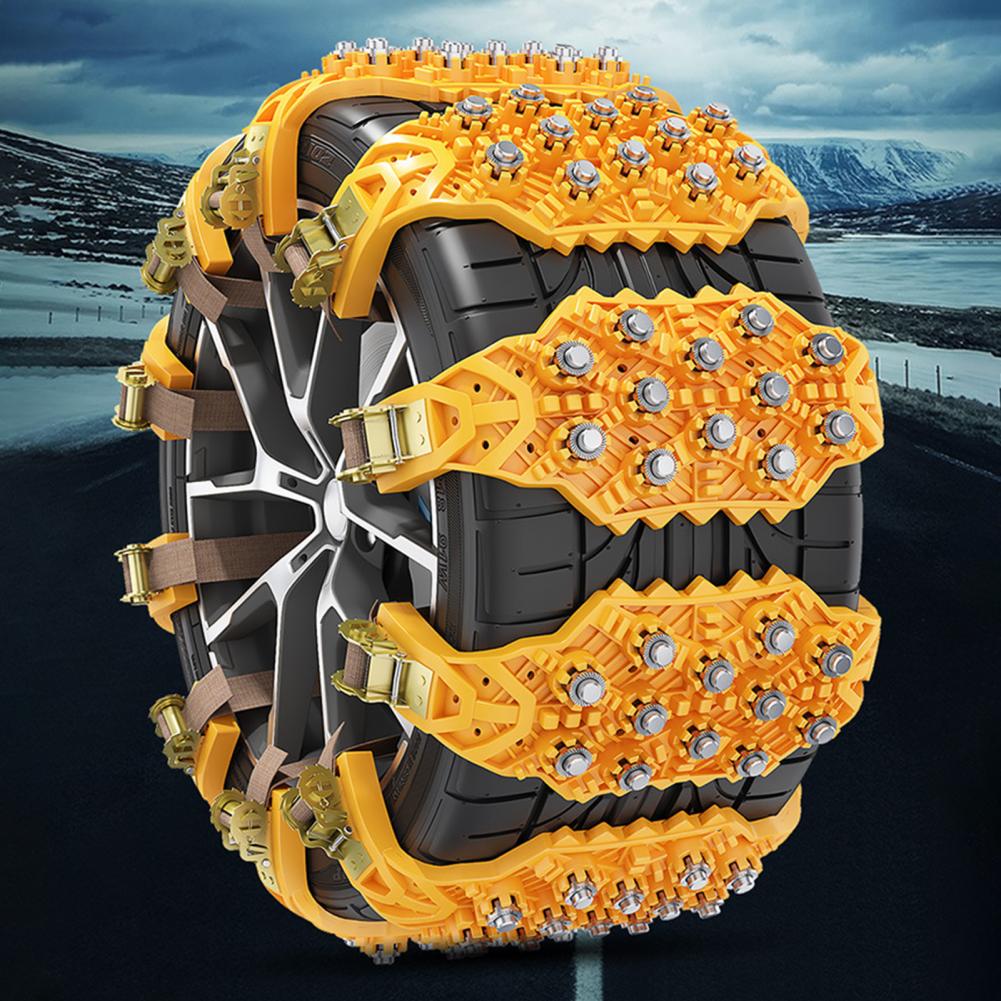 Manganese Steel Tire Chains Durable Car Tire Chains with Quick Fit Installation for Anti-skid Protection High Hardness for Easy