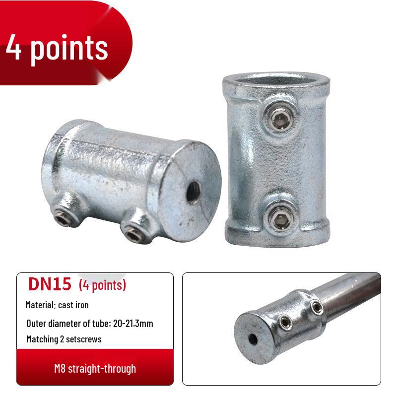 4/6-Point Galvanized Pipe Connectors: No-Weld Sunroom Shelf Couplings