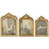 2/3Pcs Vintage Picture Frame Gold Hue Arched Photo Frame Hanging Decor Resin Photo Frames for Living Room Bedroom and Home Decor
