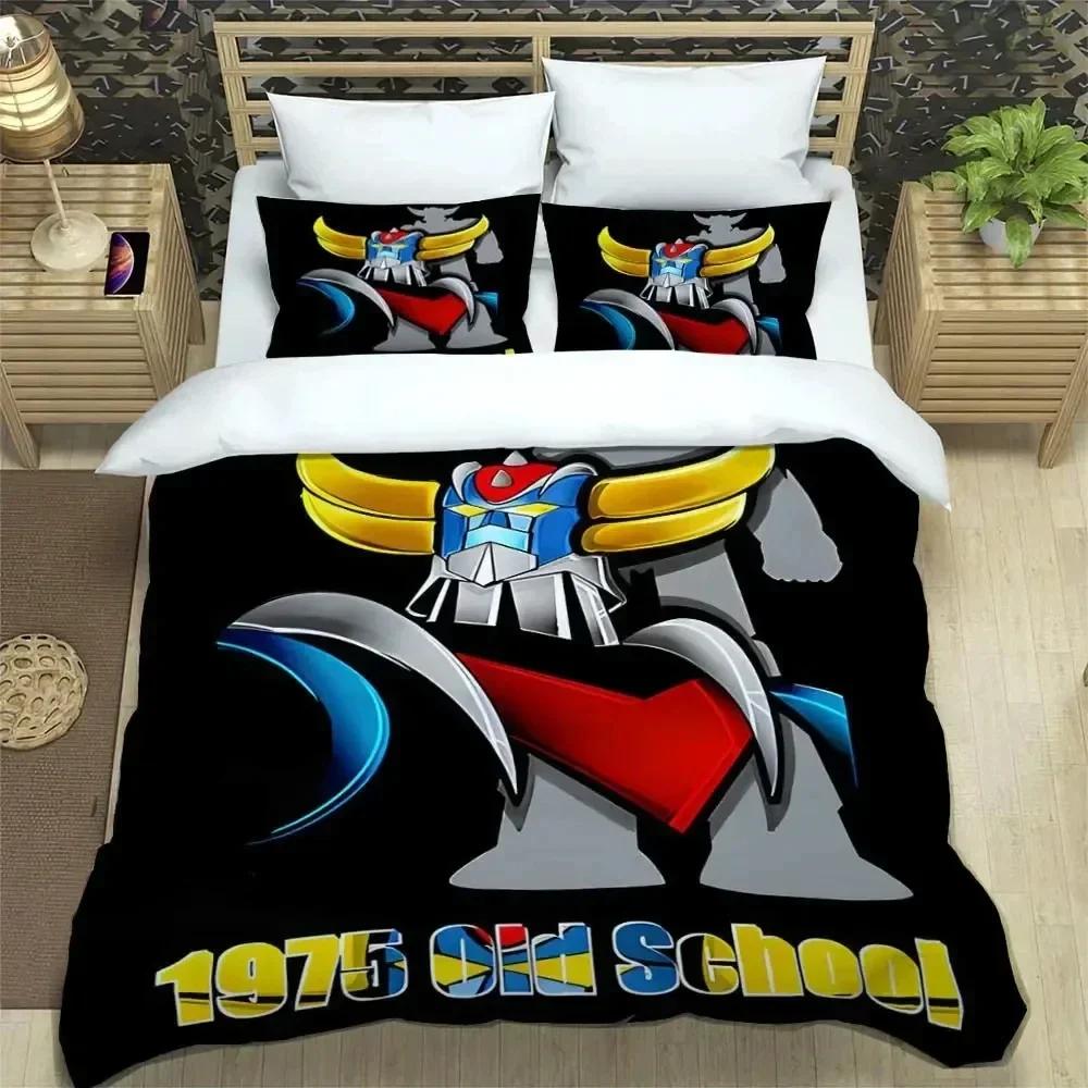 3D-tryck Ufo Robo Grendizer Goldorak Bekvämt Påslakan Örngott Sängklädesset Barn Sovrumsdekoration Hemtextil