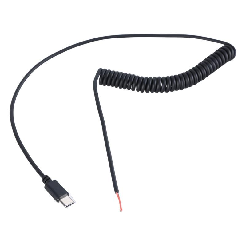 

Flexible Type C Charging Cable With Bare Ends, 5V Power Cord USB C Male 2Pin Pigtail Cable For Electronics,USB Equipment 1