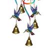 Hummingbird Wind Chimes, Lifelike Hummingbird Metal Wind Bell, Crisp Sound Garden Hanging Pendants for Garden Balcony Porch Decor