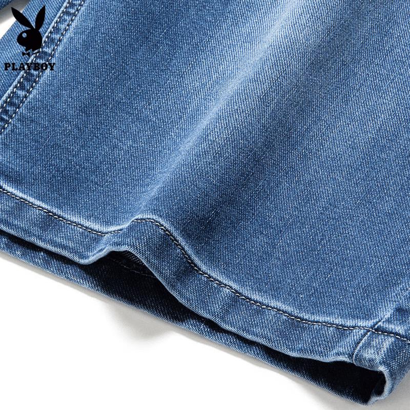 PLAYBOY Men's 2026 Summer Loose Fit Denim Shorts