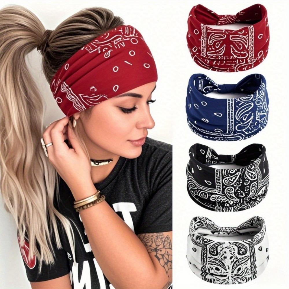 1pc Bohemian Style Headband with Anti Sweat and Sweat Absorbing Features, Essential for Yoga/outdoor Cycling Activities