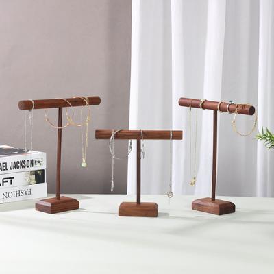 Holz Schmuck Armband Aufbewahrung Display Kettenuhr T-Stangenständer Organizer Harter Ständer Halter Schmuckdisplay Armband Displayständer