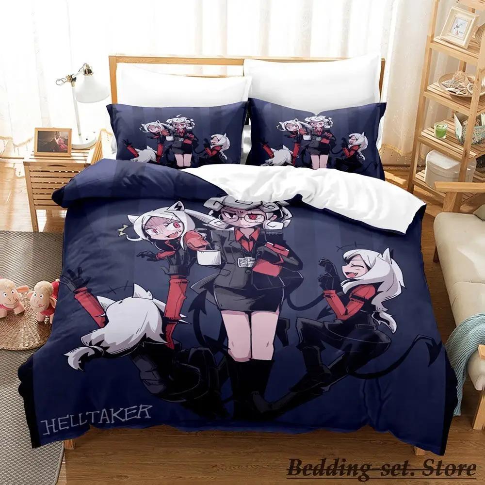 Helltaker Anime Bedding Set Single Twin Full Queen King Size Duvet Cover for Adult Kid Bedroom
