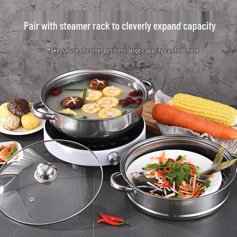 Stainless Steel Double-Layer Steamer Pot