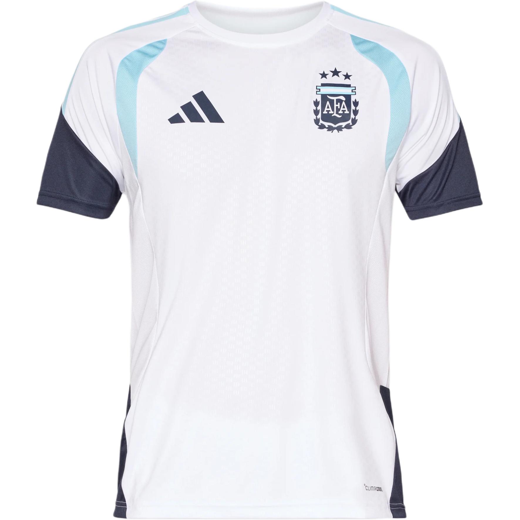 Adidas Performance Argentina Crew Neck Logo Short Sleeve Football Shirt Men tops JY7029 S