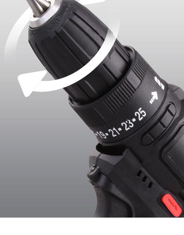 12V High Power Cordless Two-Speed Electric Drill and Screwdriver