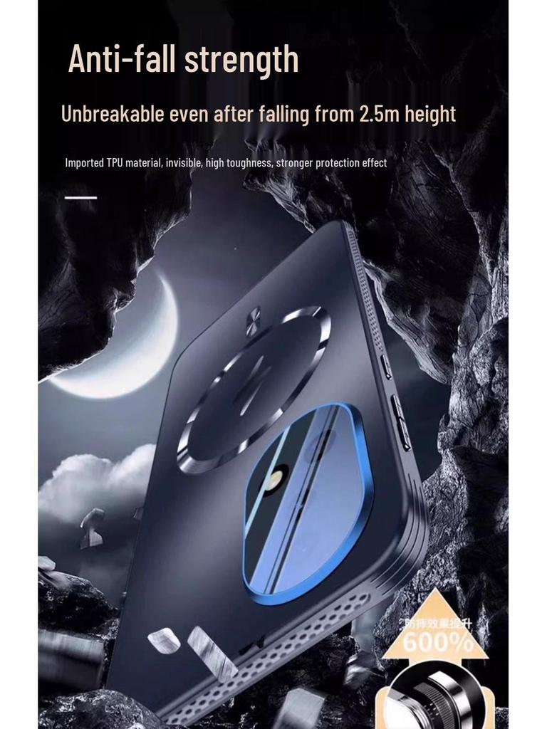 Huawei Nova 13/Nova 13 Pro Magnetic Phone Case with Full Lens Coverage, Heat Dissipation, and Airbag Anti-Drop Protection.