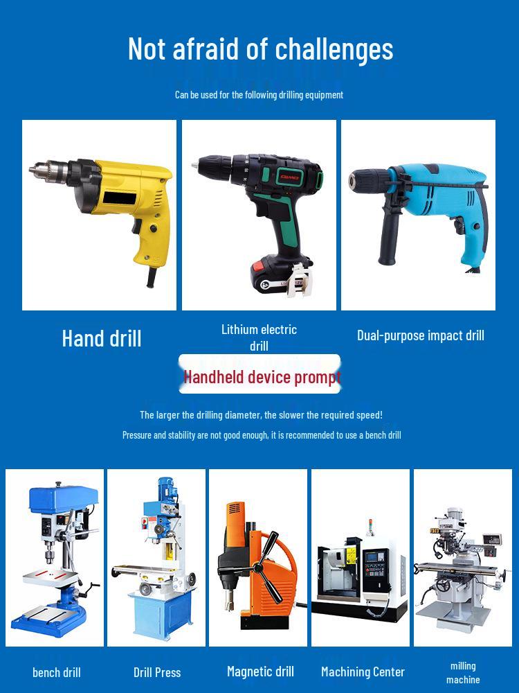 Stainless Steel Twist Drill Bit Set for Super Hard Steel (Sizes 3.1–4.0)