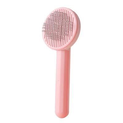 Pet Hair Comb Self Cleaning Massage Hair Removal Cat Grooming Brush for Cat Kitten Pet Supplies