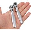 2 in 1 Mini Ratchet Wrench Set Precision Ratchet Wrench Socket Spanner  Hand Repair Tools