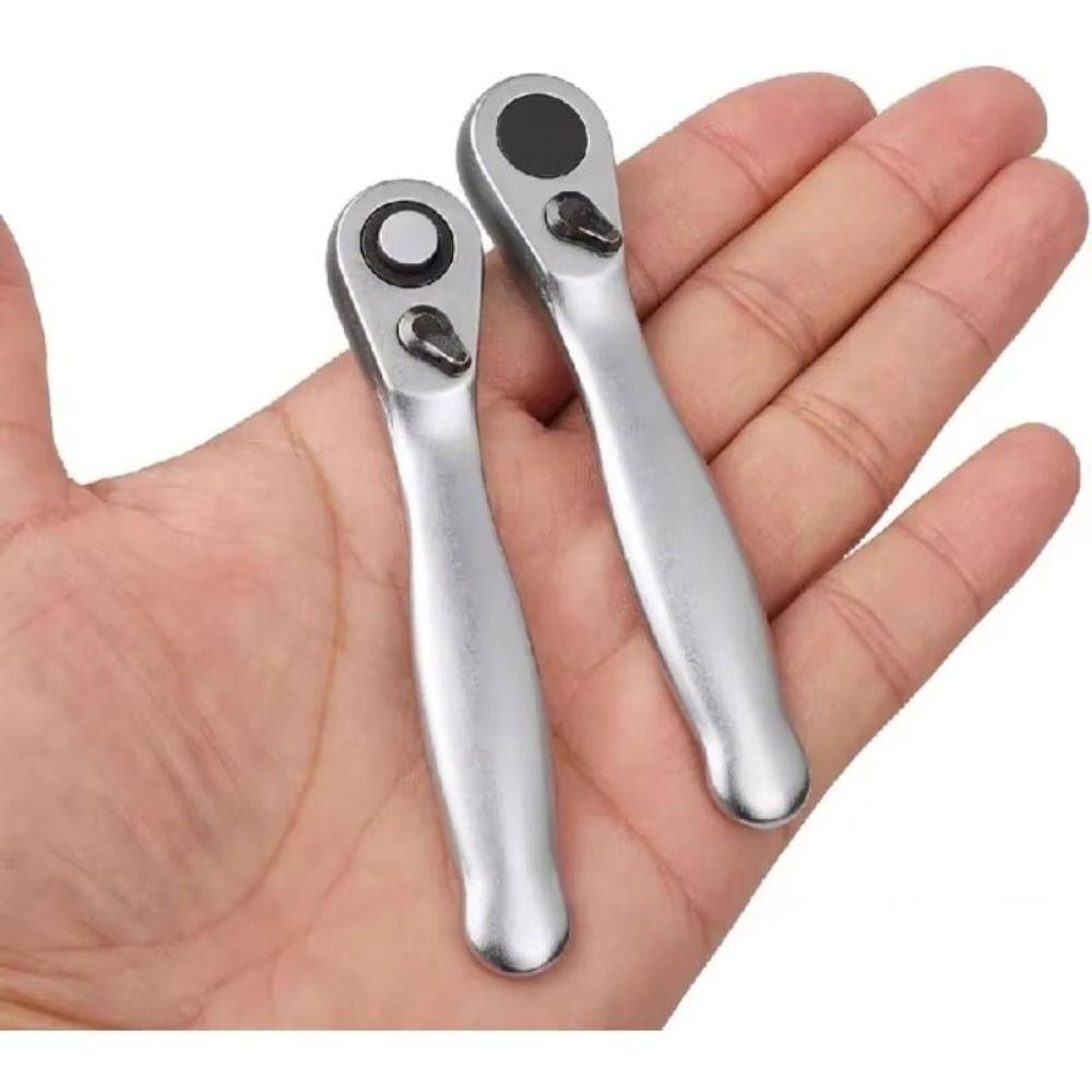 2 in 1 Mini Ratchet Wrench Set Precision Ratchet Wrench Socket Spanner  Hand Repair Tools
