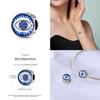 Original 100% Copper Blue Zircon Devil Eye Series Charms Fitoriginal Bracelet Diy Jewelry Making Women Gift
