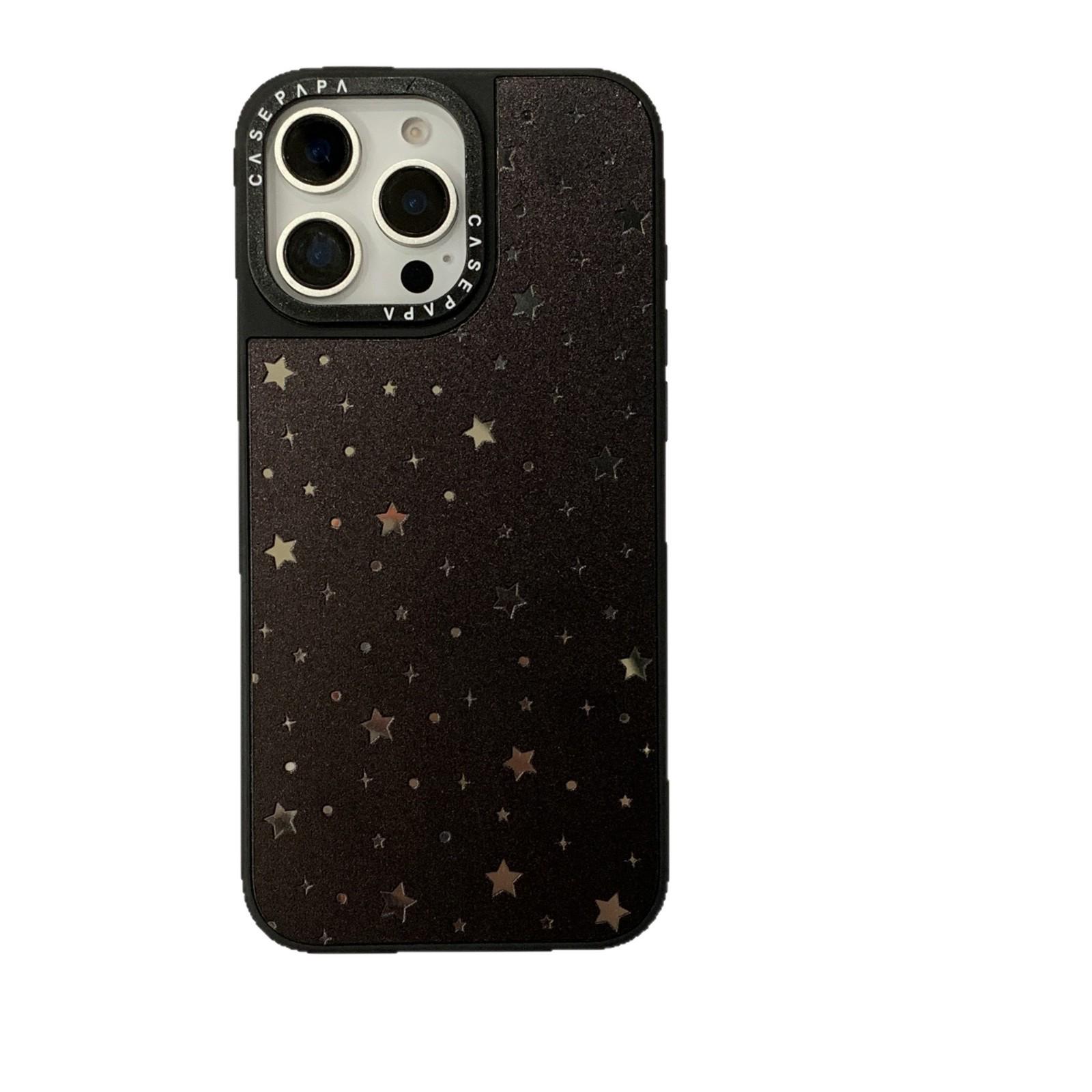 

Sweet Cool Black Mirror Star iPhone 17/16/15/14 Pro Max Case with Chain iPhone 14
