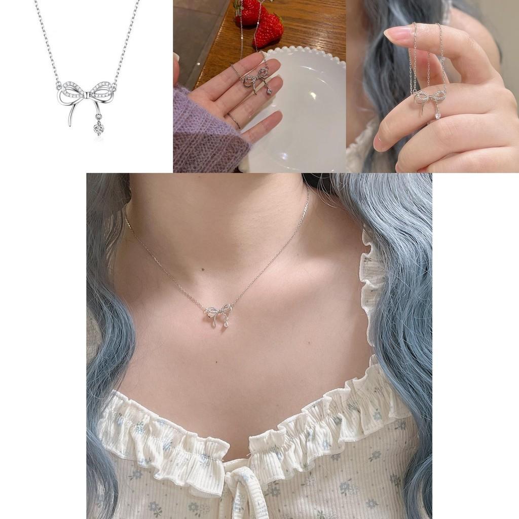 Mädchen Halskette in Herzform mit frischem Schmetterling Trendiges und einzigartiges Design Legierungsmaterial