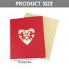 Cupid's Heart 3-D for Pop Up Valentine’s Day Card Happy Anniversary for Her Date