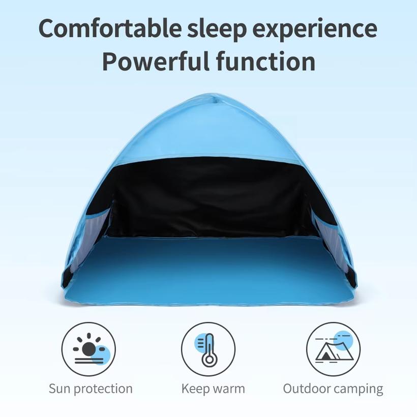 Tragbarer Sonnenschutz Sofortiger Sonnenschirm Überdachung Kopf Pop-Up Überdachung Automatisches Sonnenschirmzelt für Strand Camping Angeln Wandern Picknick