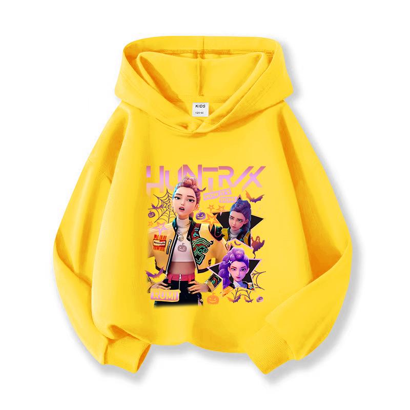 2025 KPop Demon Hunters Hoodie Fashion Sweatshirt Pullover Cute Long Sleeve Autumn Girls Cartoon Y2K Hoody Sportswear