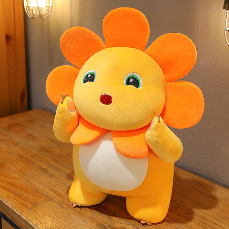 

Плюшева іграшка Соняшник Маленький Молочний Дракон - Лялька-Подушка для Фестивалю та Дня Народження 35cm (0.35kg)