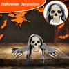 Halloween Ground Inserted Skull/ Ghost/ Head Three-piece Set Crawling Ghost/ Crawling Trick Simulation Arm Skull/ Site/ Decoration