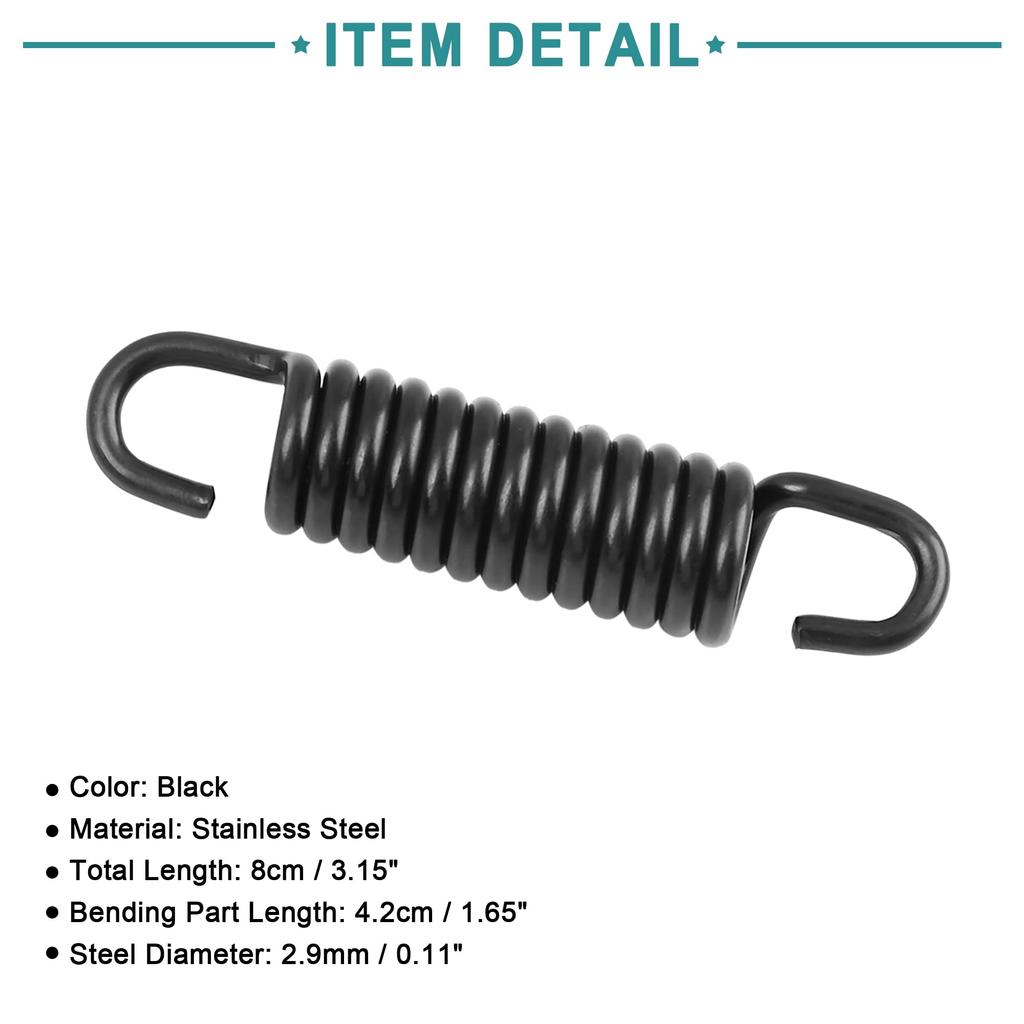 ACROPIX Motorcycle Kickstand Side Stand Return Spring for Yamaha Jog50 Black 1pcs