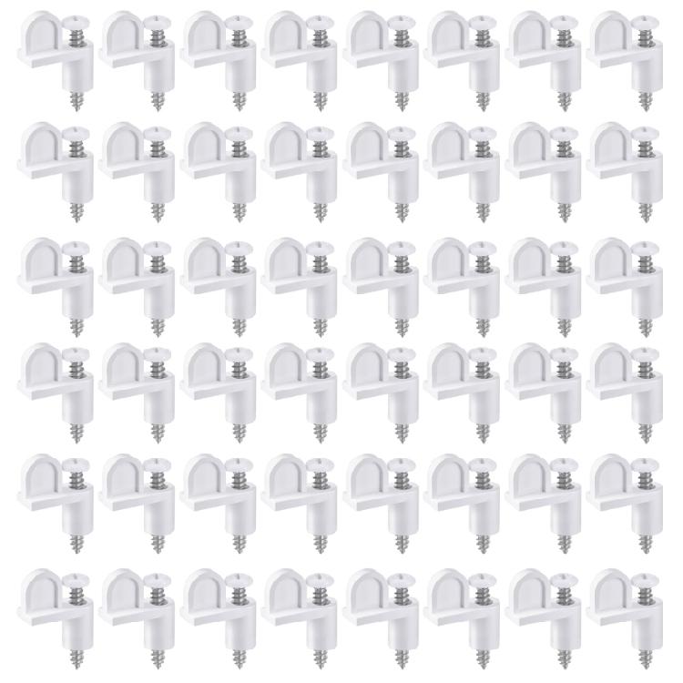

Professional Grade Window Clip 48Pcs Heavy dutys Nylon Design Includes stainlessly Steel Screws Storms Ready белый