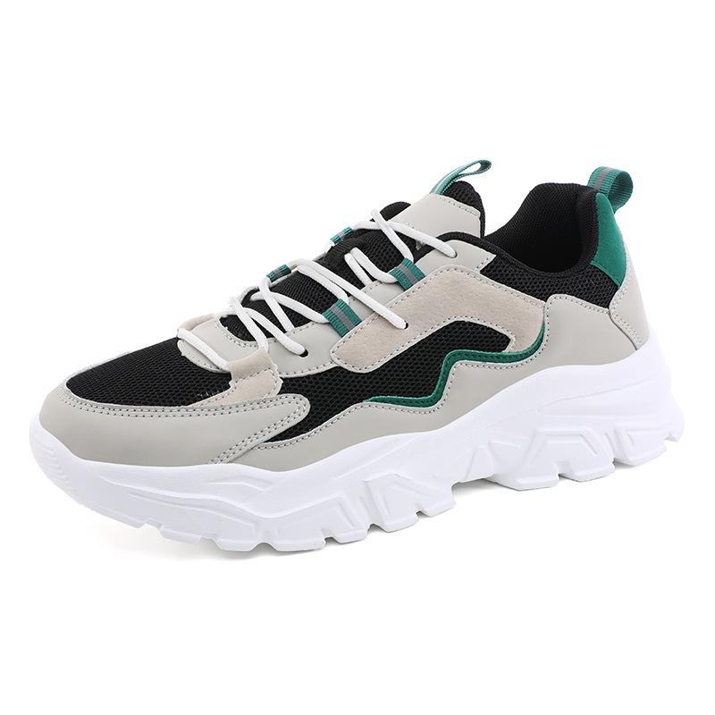Ultra-light mesh breathable couple shoes inner height increase lightweight dad shoes comfortable casual sports shoes