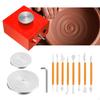 Pottery , Small Forming Machine with 3 Tray And 8 Clay Tools for DIY Ceramic