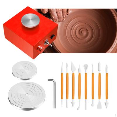 Pottery , Small Forming Machine with 3 Tray And 8 Clay Tools for DIY Ceramic