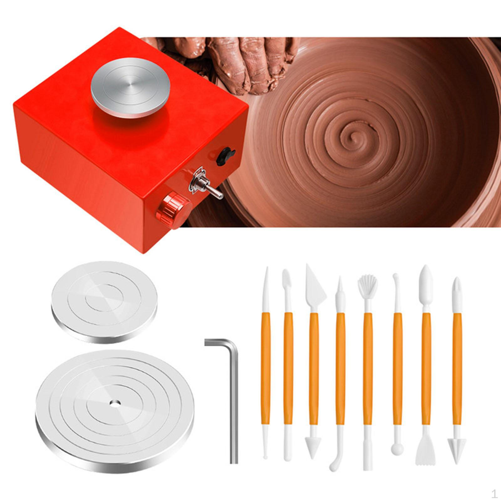 Pottery , Small Forming Machine with 3 Tray And 8 Clay Tools for DIY Ceramic