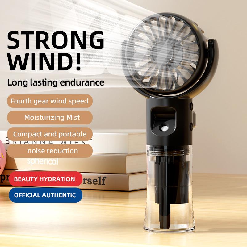 

Nano Spray Humidifier Fan with Strong Wind & Long Battery Life Regular чорний