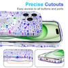 For iPhone 16 Pro Magnetic Case Wave Edge Glitter TPU Phone Back Cover