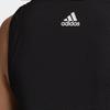 adidas Logo Pattern Sports Casual Breathable Sleeveless Dress Women Dresses Black DT7160