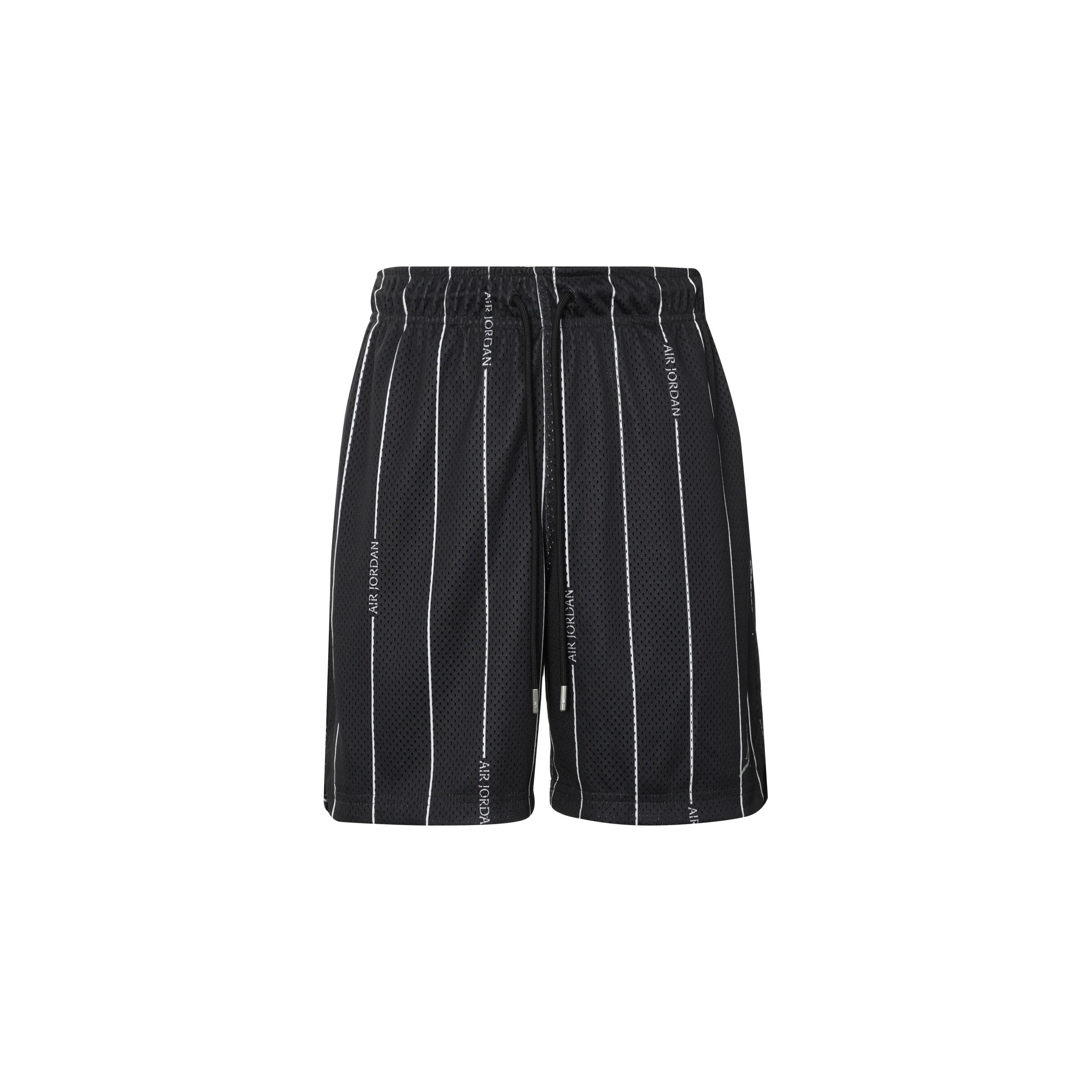 Air Jordan Essentials Breathable Stripe Printing Shorts Black Men s DM1358-010 S