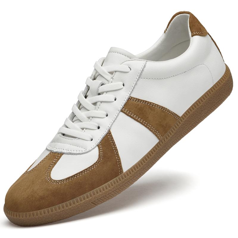 

Мужские нескользящие балетки из натуральной кожи повседневные кроссовки на шнуровке универсальные мужские вулканизированные туфли новая удобная обувь для скейтборда 45