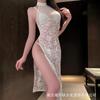 Sexy Lingerie Sexy Lace Seduction Split Dress Pure Desire Flirting Sex Uniform Female Qqny