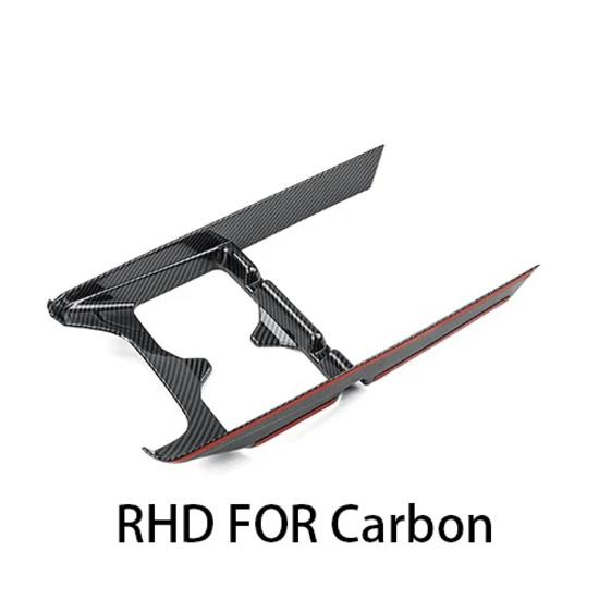RHD/LHD Carbon Fiber Style One Row Water Cup Holder Cover Car Inner Trims For Hyundai Santa Fe MX5 2024 2025