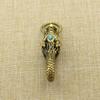 New Brass Dragon's Head Creative Decoration Feng Shui Pendant Chinese Retro Style Dragon Keychain Pendant Souvenir Gifts