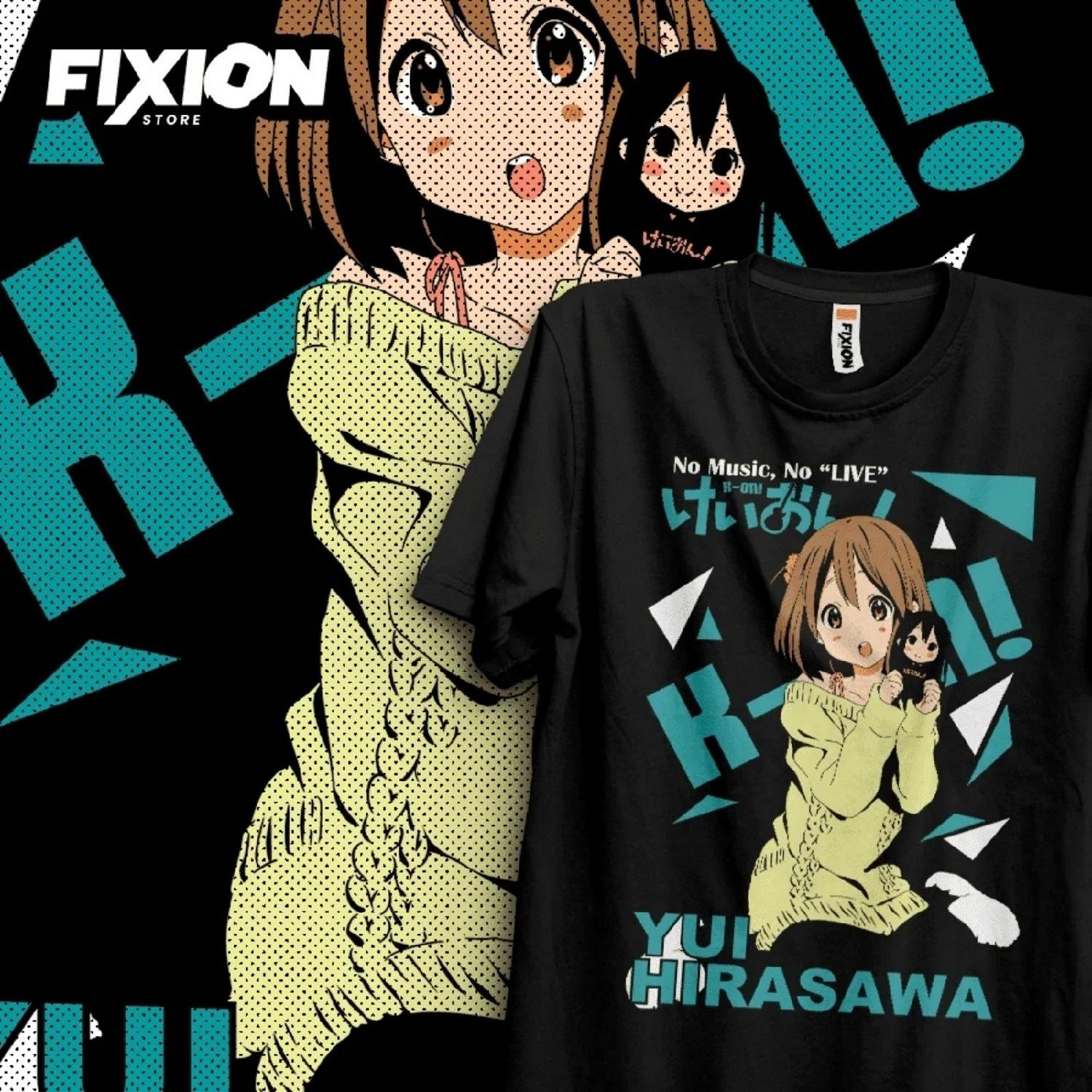 К-ОН! Юи – Абриль – Аниме Футболка Манга Подарок для Любителя Аниме Все Размеры Хлопок S