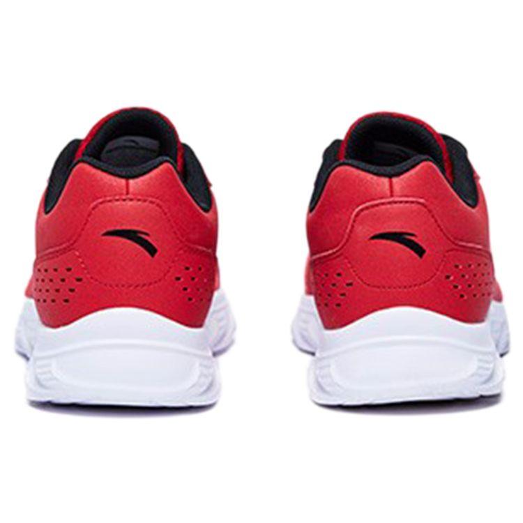 Anta Leather Casual Shock Absorbing Non-Slip Wear-Resistant Lightweight Low-Top Running Shoes Men Sneaker Red 91835529-3