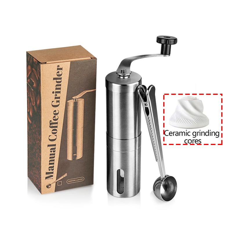 

Manual Coffee Grinder with 5Core/7Core Burr Portable Coffee Mill Adjustable Espresso Maker Stainless Steel Camping Accessories