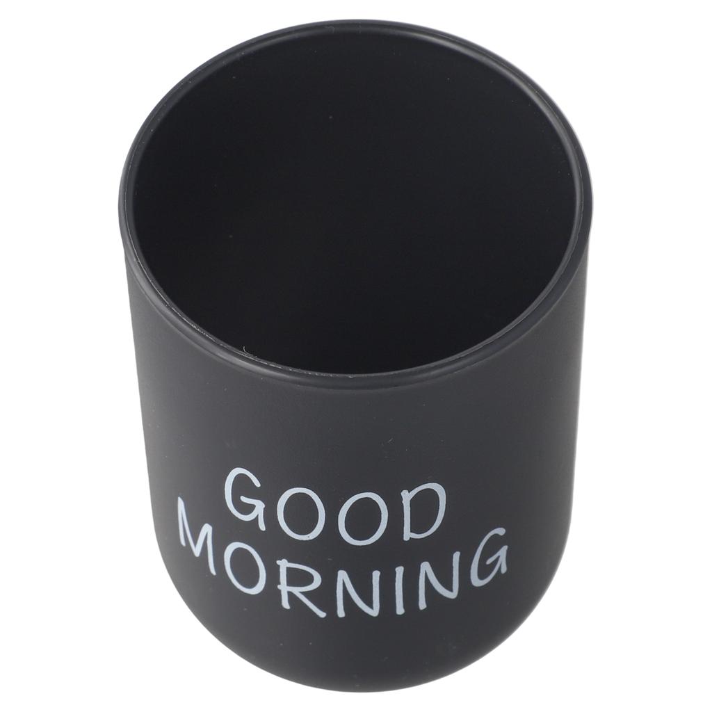 Multifunctional Toothbrush Holder Cup for Bathroom Tumbler Good Morning