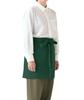 [Seven Uniform] CT2567-8 Dark Green Free Size Short Apron, Waist Apron, Short Length, Unisex, Antistatic, Durable Fabric